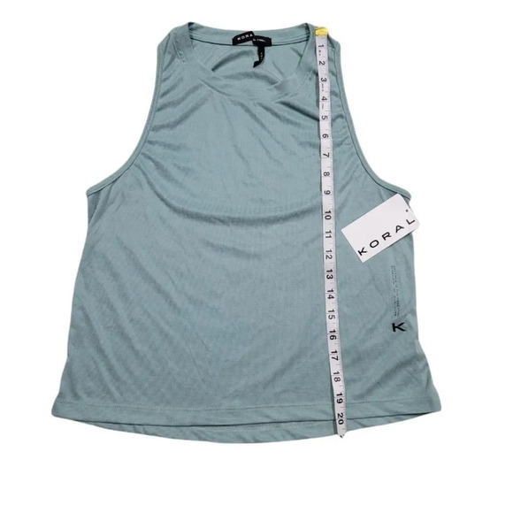 Koral Muscle Marlow Tank Top Aquamarine - Picture 8 of 10